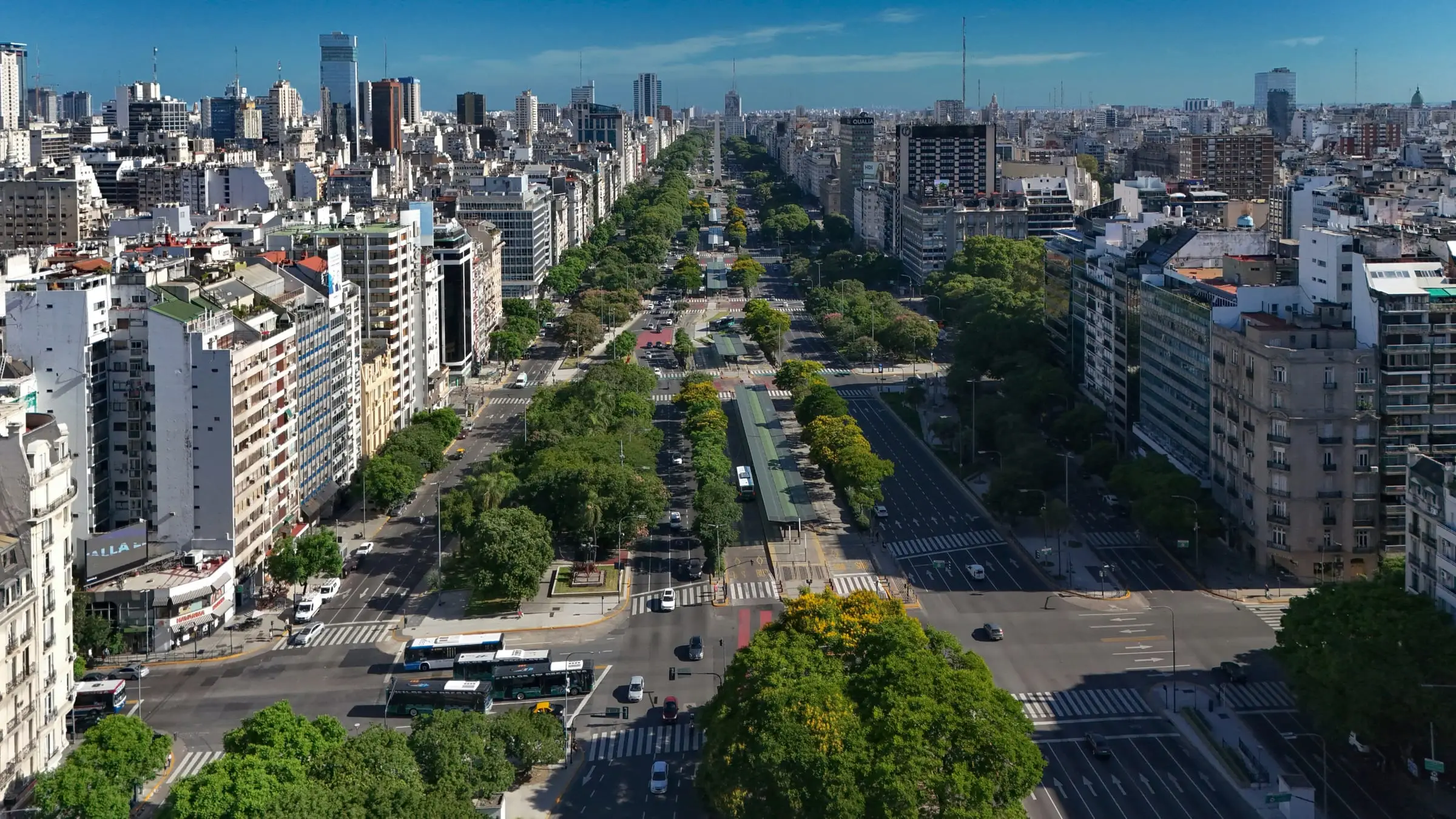 Buenos Aires Avenida 9 de Julio skyline