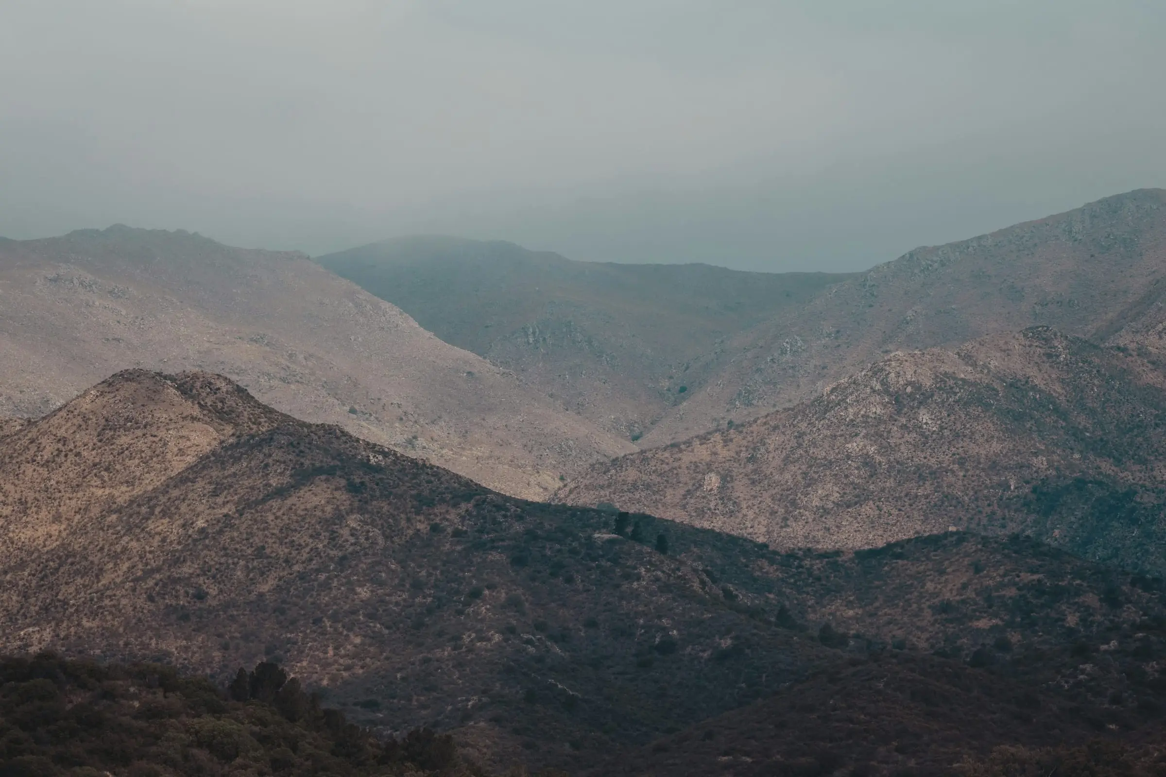 Córdoba mountain ridgeline panorama